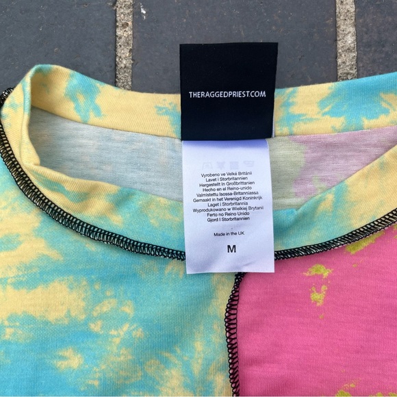 SOLD The Ragged Priest Hi Fi Tie Dye Long Sleeve Dress - Picture 4 of 7